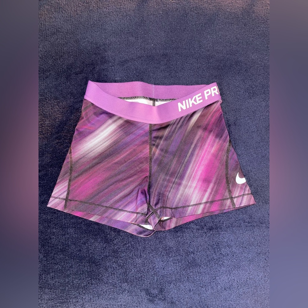 Purple Nike Pro Shorts